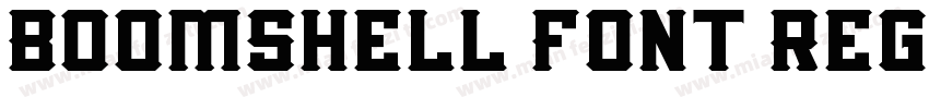 Boomshell Font Regul字体转换